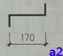 a2是指花紋踏步板的寬度是170mm，成Z型
